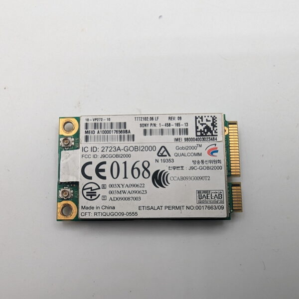 3G модуль (модем) GOBI2000, 1-458-165-11, T77Z102.06, Qualcomm, Sony Vaio VPCZ1 VPCZ12L9E PCG-31112M