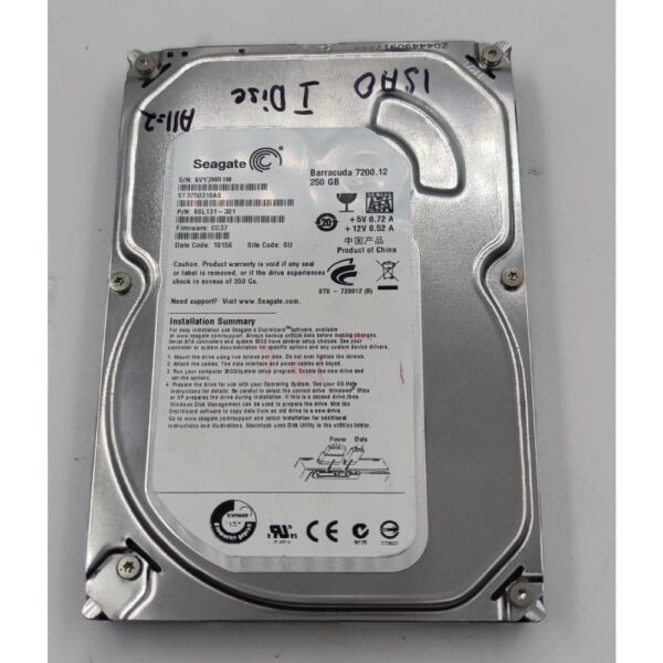 Жесткий диск ST3250318AS, Seagate, 250 Гб, SATA, 3.5