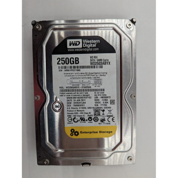 Жесткий диск WD2503ABYX, WD, 250 Гб, SATA, 3.5