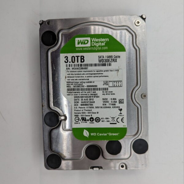 Жесткий диск wd30ezrx, WD, 3 Тб, SATA, 3.5