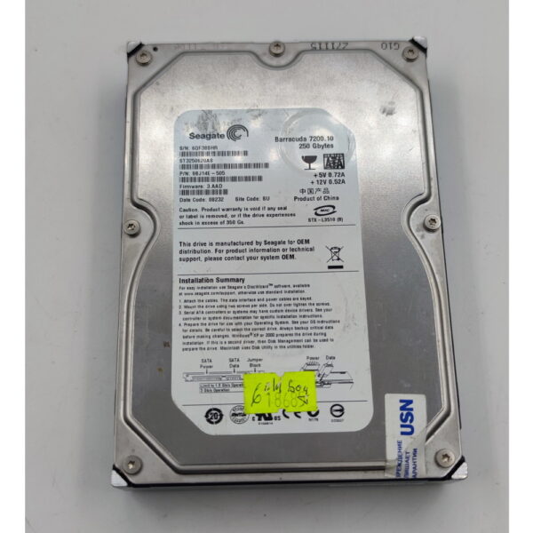 Жесткий диск ST3250620AS, Seagate, 250 Гб, SATA, 3.5