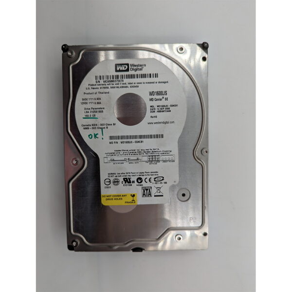 Жесткий диск WD1600JS, WD, 160 Гб, SATA, 3.5