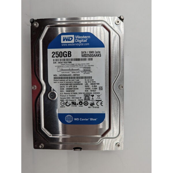 Жесткий диск WD2500AAKS, WD, 250 Гб, SATA, 3.5