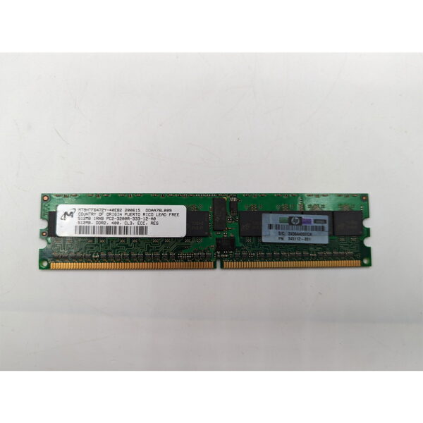 Модуль памяти 345112-851, MT9HTF6472Y-40E, HP, Micron, DDR2, 512 Мб, 3200R, REG, ECC