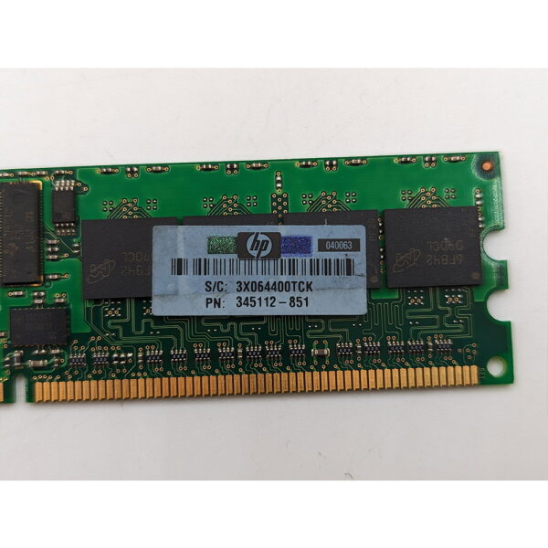 Модуль памяти 345112-851, MT9HTF6472Y-40E, HP, Micron, DDR2, 512 Мб, 3200R, REG, ECC — изображение 2