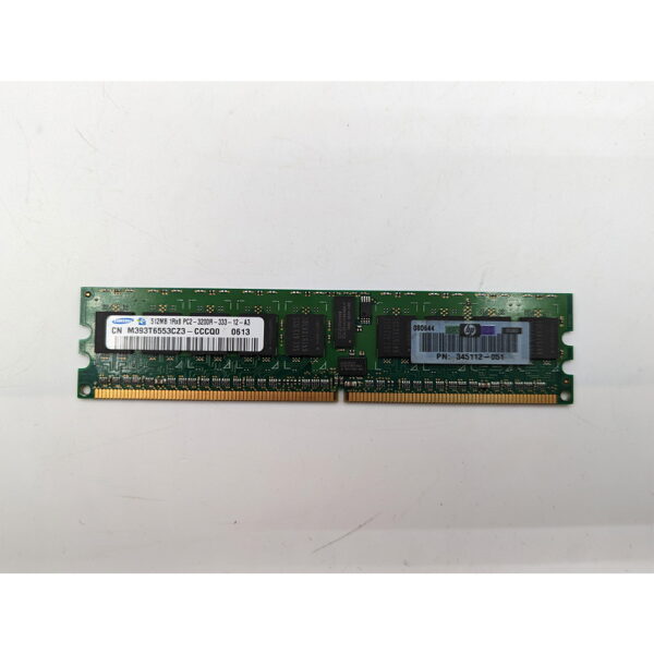 Модуль памяти 345112-051, M393T6553CZ3-CCC, HP, Samsung, DDR2, 512 Мб, 3200R, REG, ECC