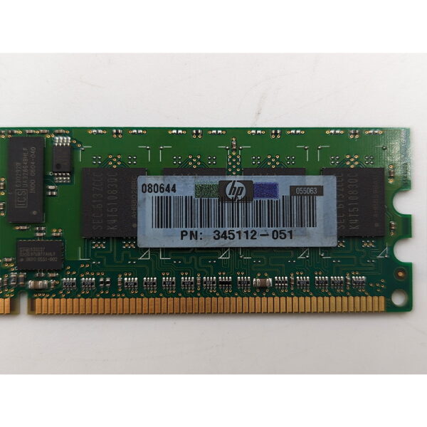 Модуль памяти 345112-051, M393T6553CZ3-CCC, HP, Samsung, DDR2, 512 Мб, 3200R, REG, ECC — изображение 2