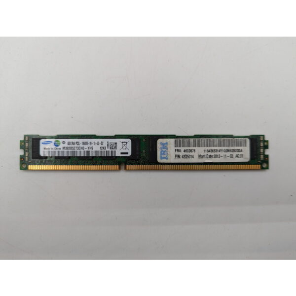 Модуль памяти 46C0576, 43X5314, M392B5273CH0-YH9, Samsung, IBM, DDR3, 4Gb