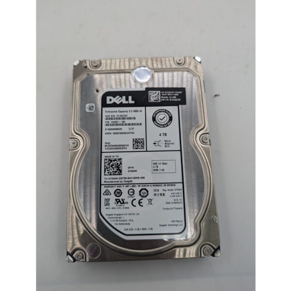 Жесткий диск ST4000NM0025, 022GCD, 0YXG4K, Dell, Seagate, 4 Тб, SAS, 2.5