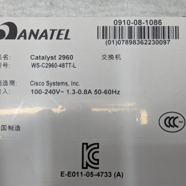 Коммутатор Cisco Catalyst WS-C2960-48TT-L — изображение 3
