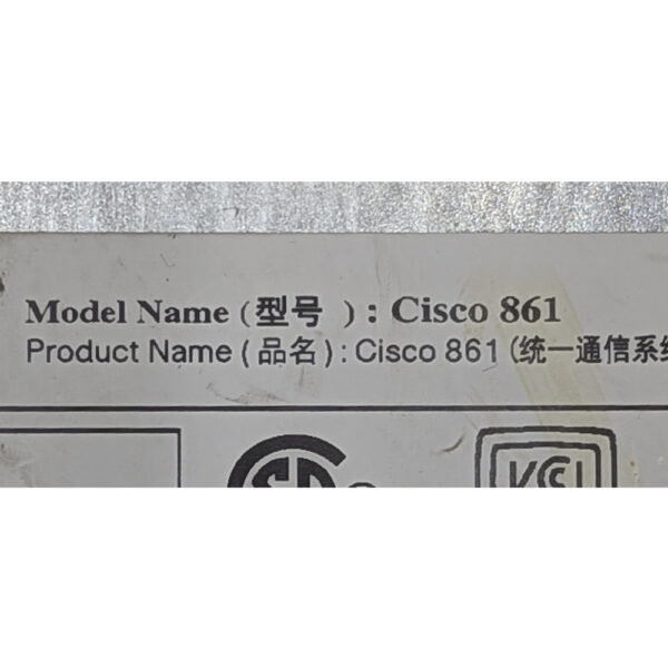 Маршрутизатор Cisco 861 без блока питания — изображение 2