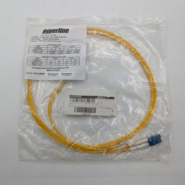 Оптический патч-корд FC-9-LC-LC-UPC-2M, Hyperline, LC-LC, 2 м