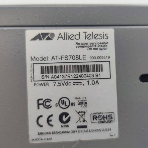 Коммутатор AT-FS708LE, Allied Telesis — изображение 2
