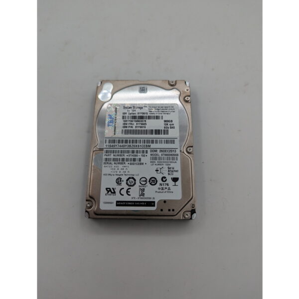 Жесткий диск 81Y9915, 81Y9925, 81Y9919, ST9900805SS, IBM, Seagate, SAS, 900 Гб, 2.5