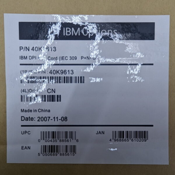 Кабель 40K9613, IBM, DPI 63a Cord IEC 309 — изображение 3