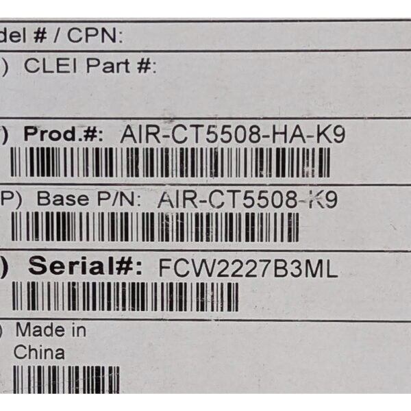 Контроллер Cisco Air AIR-CT5508-HA-K9 — изображение 3