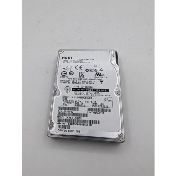 Жесткий диск HUC109060CSS600, 0B26032, DKR5D-J60SS, Hitachi, 600 Гб, SAS, 2.5
