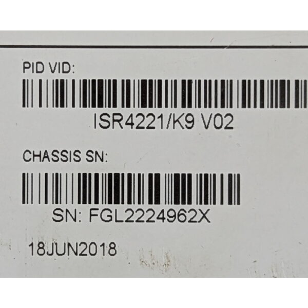 Маршрутизатор Cisco ISR4221-SEC/K9 — изображение 3