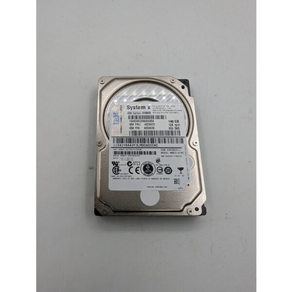 Жесткий диск MBD2147RC, 42D0632, 42D0633, 42D0636, Fujitsu, IBM, 146 Гб, SAS, 2.5