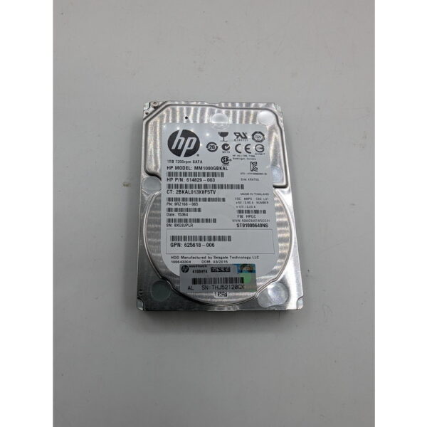 Жесткий диск MM1000GBKAL, 614829-003, 625618-006, HP, Seagate, 1 Тб, SATA, 2.5