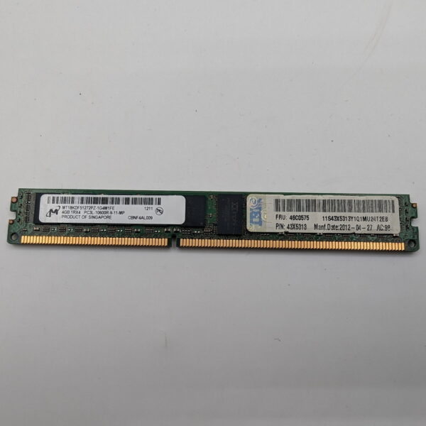 Модуль памяти 46C0576, 43X5314, MT18KDF51272PDZ-1G4, Micron, IBM, DDR3L, 4Gb