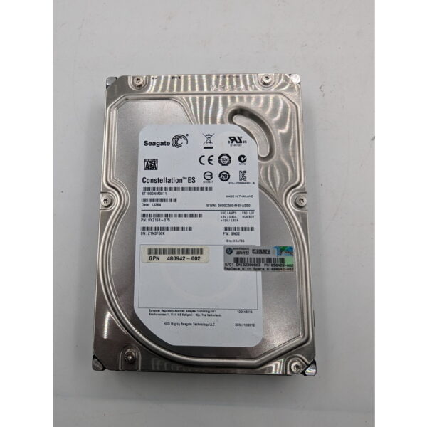 Жесткий диск ST1000NM0011, 480942-002, HP, Seagate, SATA, 1 Тб, 3.5