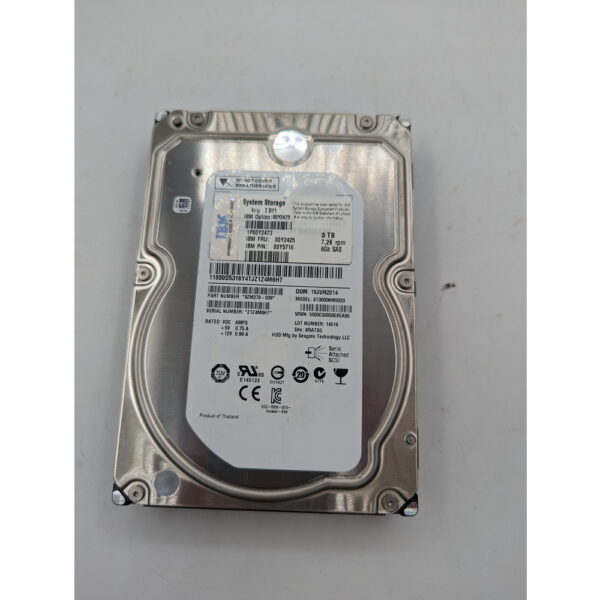 Жесткий диск ST3000NM0023, 00Y2425, 00Y5716, IBM, Seagate, SAS, 3 Тб, 3.5