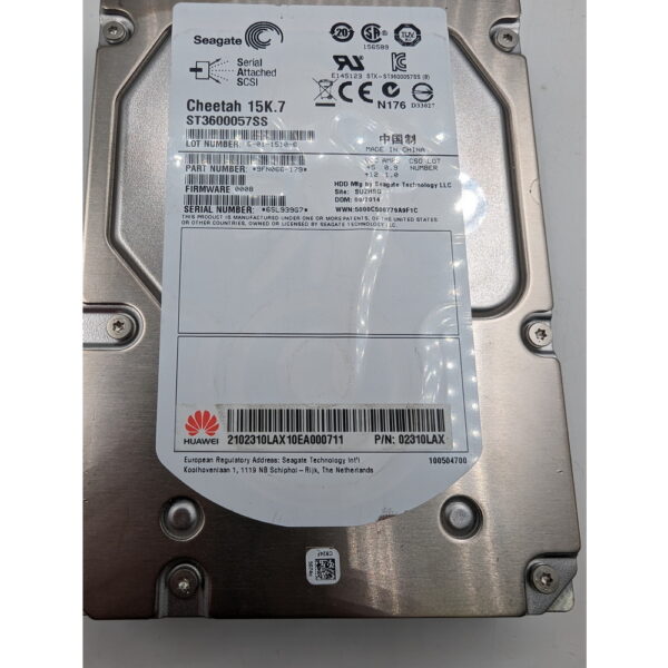 Жесткий диск ST3600057SS, 02310LAX, 9FN066-179, Seagate, SAS, 600 Гб, 3.5