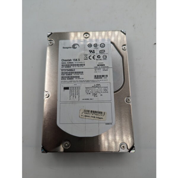 Жесткий диск ST373455LC, 9Z3006-002, HP, Seagate, SCSI, 73,4 Гб, 3.5