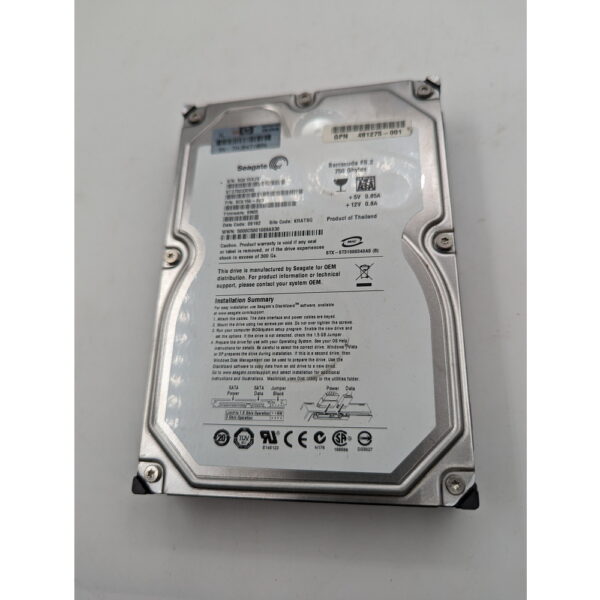Жесткий диск ST3750330NS, 481275-001, HP, Seagate, SATA, 750 Гб, 3.5