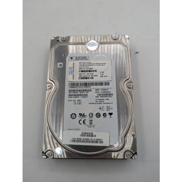 Жесткий диск ST4000NM0023, 00Y5826, 00Y2426, IBM, Seagate, SAS, 4 Тб, 3.5