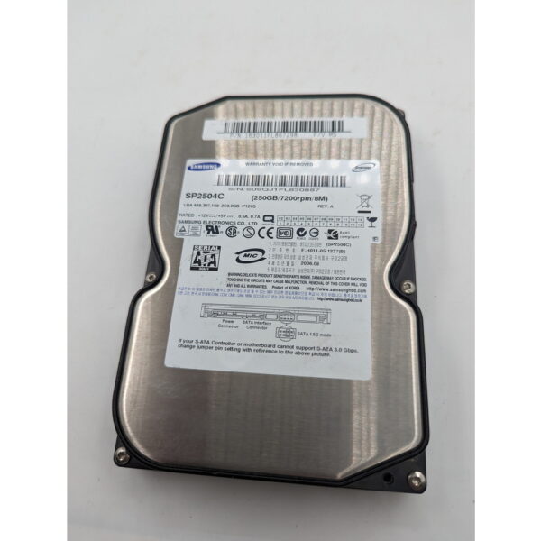 Жесткий диск SP2504C, Samsung, SATA, 250 Гб, 3.5