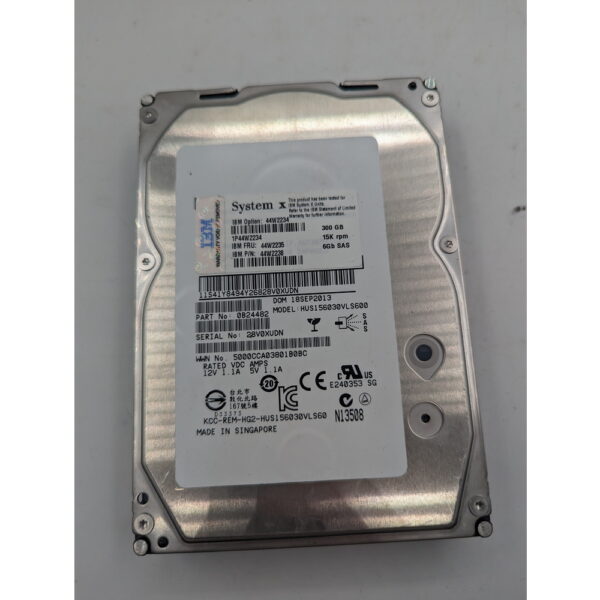 Жесткий диск HUS156030VLS600, 44W2235, IBM, HGST, SAS, 300 Гб, 3.5