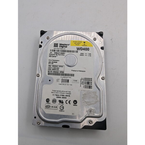 Жесткий диск WD400JB, WD, IDE, 40 Гб, 3.5