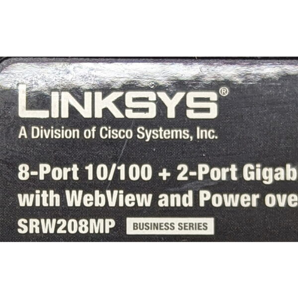 Коммутатор Linksys SRW208MP, без блока питания — изображение 2