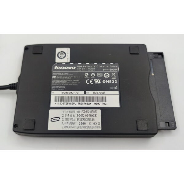 Флоппи-дисковод FDD 39T2518, 39T2519, 19308803-79, Lenovo, USB — изображение 2