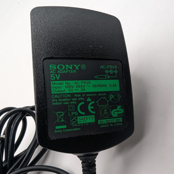 Блок питания AC-P5V6, Sony, 5V, 2000mA, 4.0×1.7mm — изображение 2