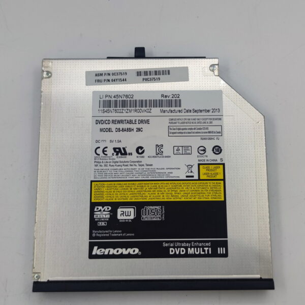 Привод DVD-RW ds-8a8sh, 45n7602, Lenovo ThinkPad T530, T430, Sata, 12.7 mm