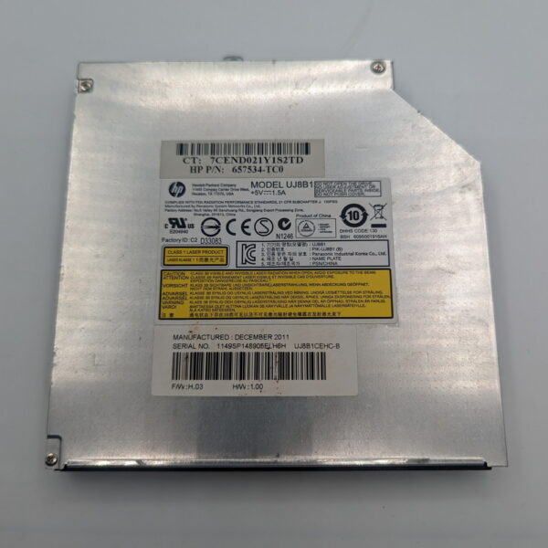 Привод DVD-RW UJ8B1, 657534-TC0, HP Pavilion g6-2000, Sata, 12.7 mm