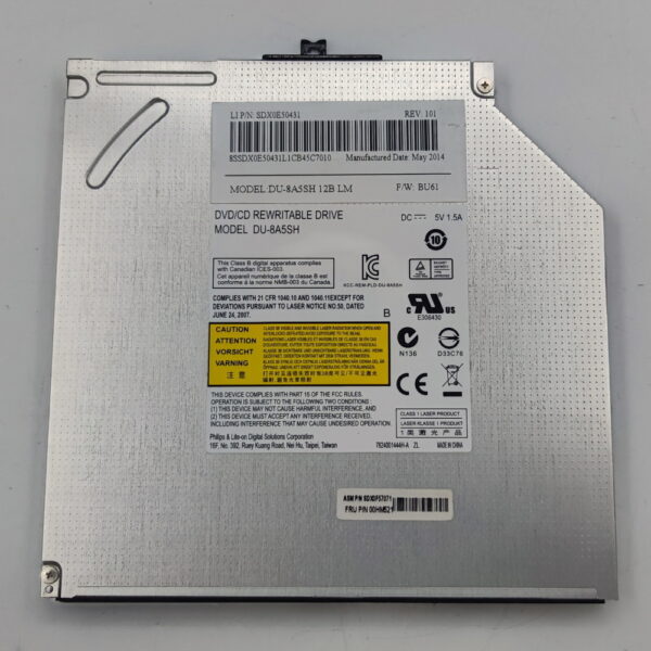 Привод DVD-RW DU-8A5SH, 00HM521, SDX0E50431, Lenovo ThinkPad Edge E531, E540, 9.5 mm