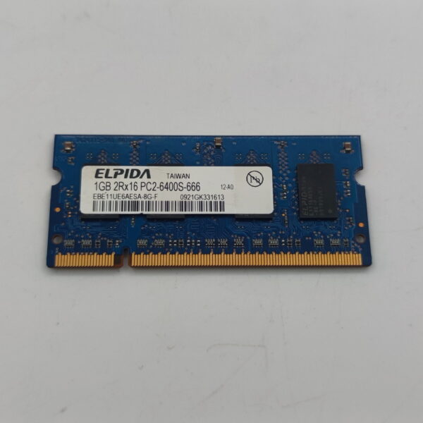 Модуль памяти 536427-001, EBE11UE6AESA-8G-F, Elpida, HP, DDR2, 1Gb