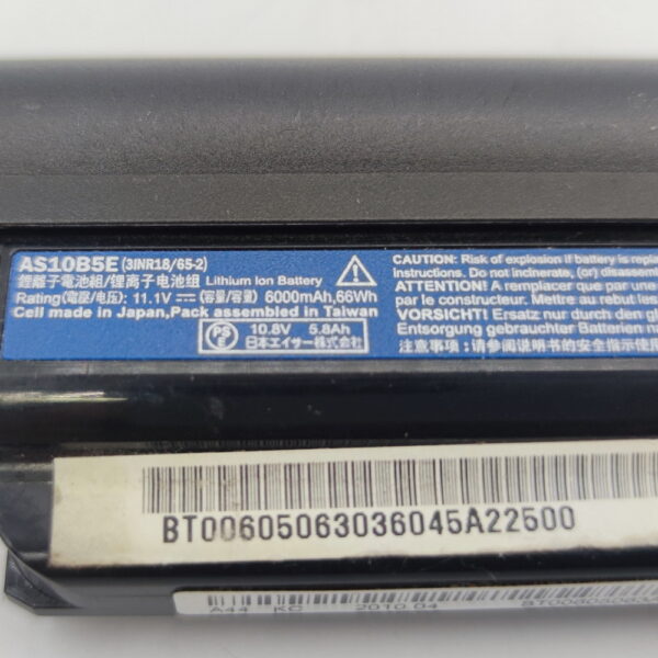 Аккумулятор AS10B5E, Acer Aspire 3820, 3820T, 4553, 4820T, 5820T, 4745, 4745G, 5553G, 5625G, ZQ1C, 5745, 5745G, 6594, 7250, 7739, 7745, 7745G, 4400mAh, 11.1V, СОСТОЯНИЕ НЕ ИЗВЕСТНО, ПРОДАЕТСЯ КАК ЗАГЛУШКА!