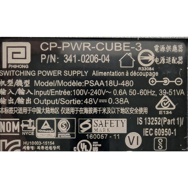 Блок питания 341-0206-04, psaa18u-480, cp-pwr-cube-3, Cisco — изображение 3