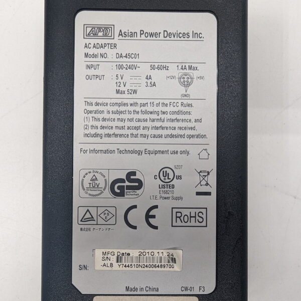 Блок питания Da-45c01, ASIAN POWER DEVICES, 12V, 2000mA — изображение 3