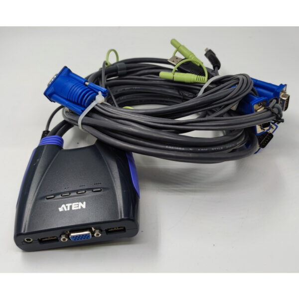 KVM переключатель CS64U, Aten, 4-портовый, USB, VGA, аудио, 1.8м