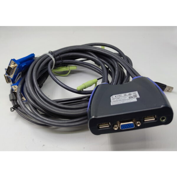 KVM переключатель CS64U, Aten, 4-портовый, USB, VGA, аудио, 1.8м — изображение 2