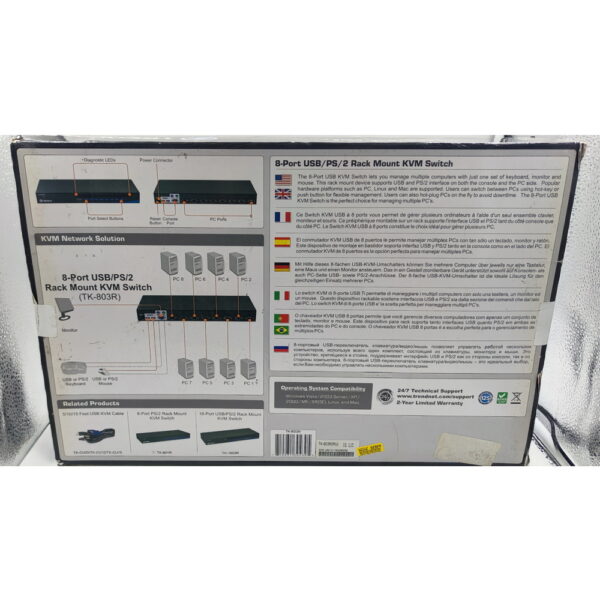 KVM переключатель TK-803R, TRENDnet