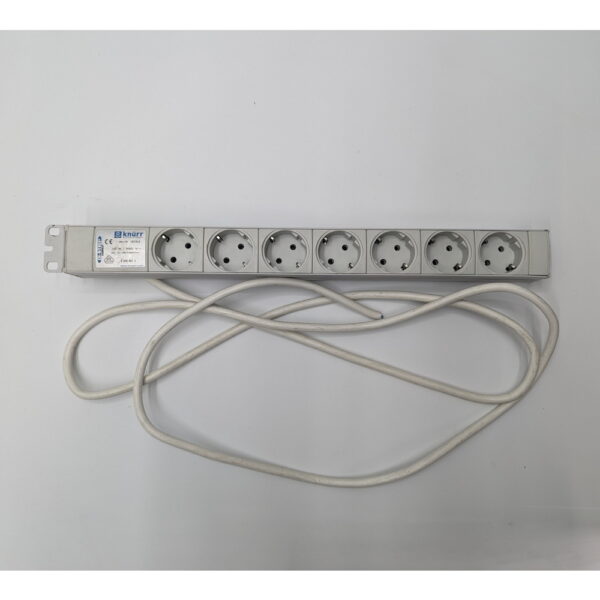 Блок розеток 3.300.007.1, Knurr, 7 розеток Schuko, 1U