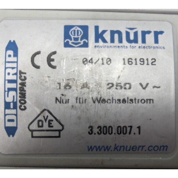 Блок розеток 3.300.007.1, Knurr, 7 розеток Schuko, 1U — изображение 2