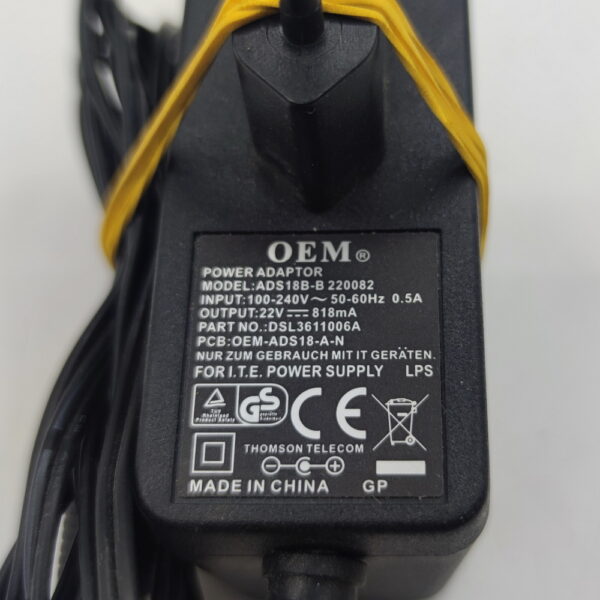 Блок питания ADS18B-B, 15V, 1000mA — изображение 2